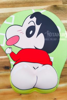 Lót Chuột 3D Shin Cậu Bé Bút Chì - Oppai Mousepad