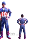 Bộ Đồ Captain America Độn Cơ Bắp In 3D
