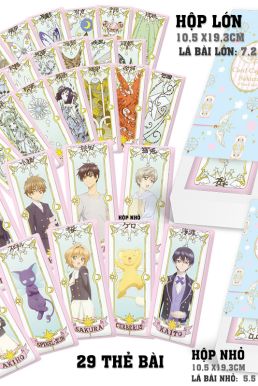 Hộp Bài Sakura Clear Card 29 Lá Bằng Giấy