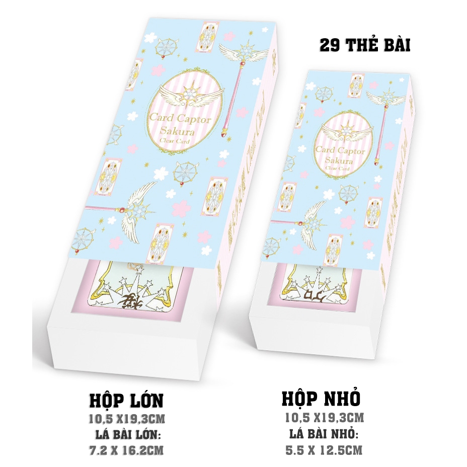 Hộp Bài Sakura Clear Card 29 Lá Bằng Giấy