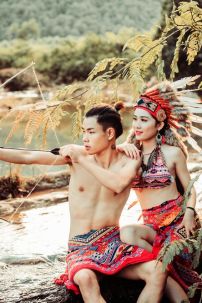 Nón Thổ Dân Da Đỏ Ngắn Chuẩn Indian