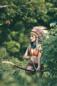 Nón Thổ Dân Da Đỏ Ngắn Chuẩn Indian