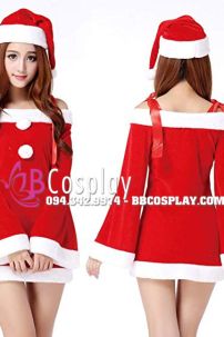 Đầm Noel Mới Trễ Vai
