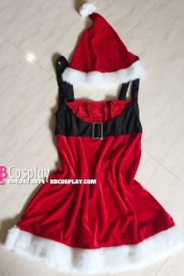 Đầm Noel Cúp Ngực Phối Thắt Lưng Đen