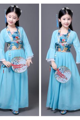 Trang Phục Hằng Nga Cho Bé- Màu Xanh Nhạt