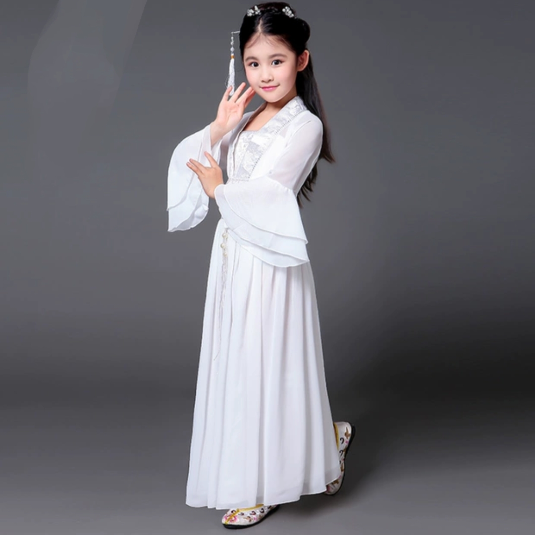 Trang Phục Cổ Trang Cho Bé - Màu Trắng
