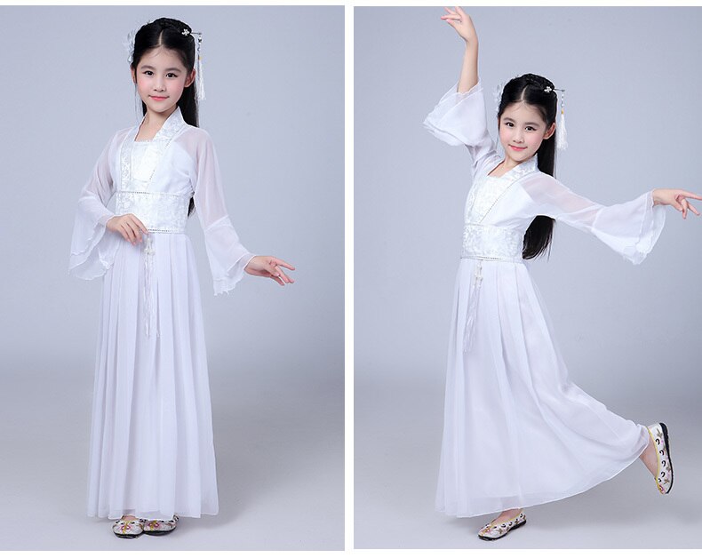 Trang Phục Cổ Trang Cho Bé - Màu Trắng