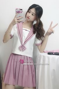 Nữ Sinh Nhật Mẫu Trắng Phối Hồng Xinh Xắn