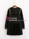 Đồng Phục Nữ Sinh Cosplay Nhật Đen Tay Dài