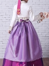 Trang Phục Hanbok HQ Áo Thêu Váy 2 Tầng Hồng Tím