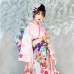 Kimono Truyền Thống Nhật Bản Hồng Pastel