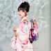 Kimono Truyền Thống Nhật Bản Hồng Pastel