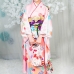 Kimono Truyền Thống Nhật Bản Hồng Pastel