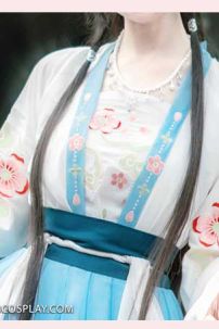 Hán Phục Thêu Hoa Chiết Eo Thanh Quốc Bảo