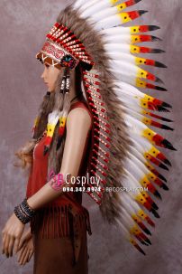 Nón Thổ Dân Lông Chuẩn Ấn Đuôi Dài