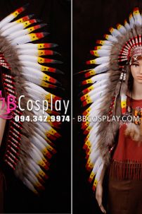 Nón Thổ Dân Lông Chuẩn Ấn Đuôi Dài