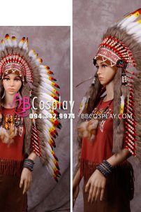 Nón Thổ Dân Lông Chuẩn Ấn Đuôi Dài