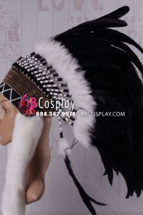 Nón Thổ Dân Xịn Xò Lông Đen