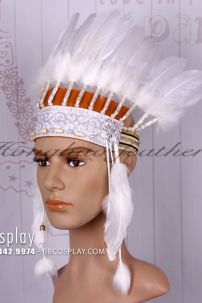 Nón Thổ Dân Giá Rẻ Lông Trắng