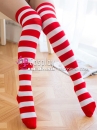 Vớ Sọc To Màu Đỏ Trắng