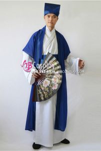 Cổ Trang Trung Quốc Kiểu Công Tôn Sách - Màu Xanh Dương