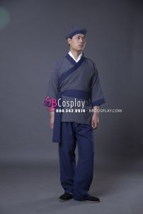 Trang Phục Tiểu Nhị Xanh Viền Xanh Đậm