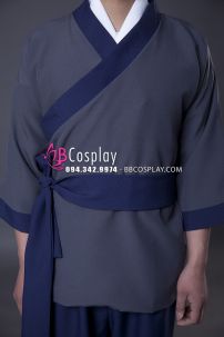 Trang Phục Tiểu Nhị Xanh Viền Xanh Đậm