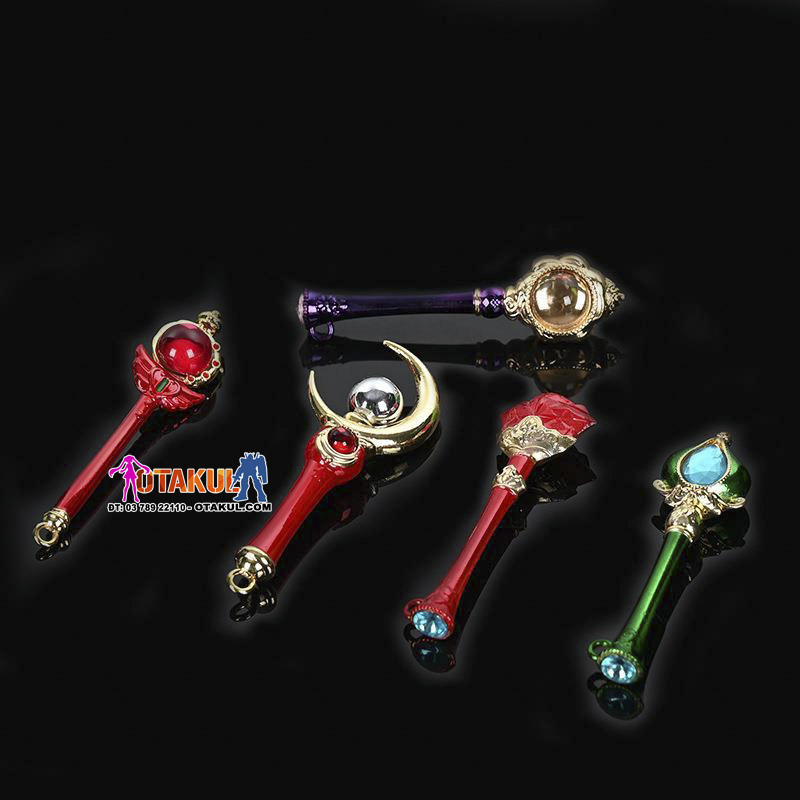 Bộ Móc Khóa Thủy Thủ Mặt Trăng Đính Đá - Sailor Moon