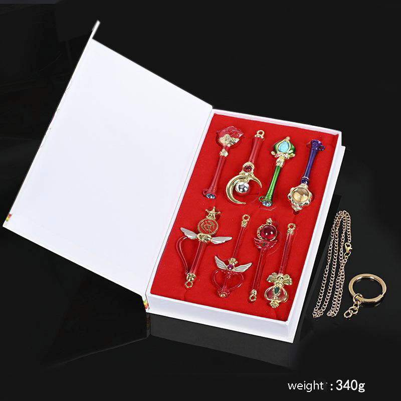 Bộ Móc Khóa Thủy Thủ Mặt Trăng Đính Đá - Sailor Moon