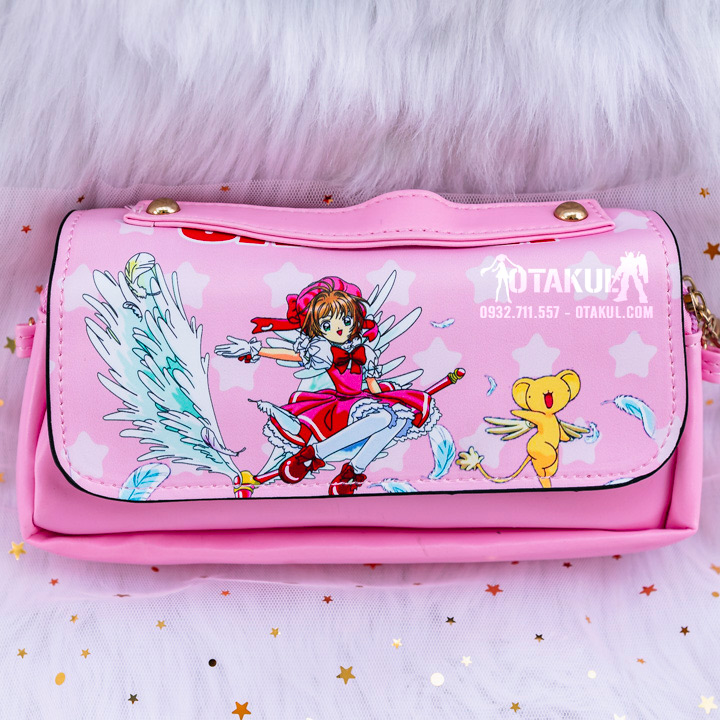 Bóp Đeo Chéo Hồng Sakura Cho Bé Gái