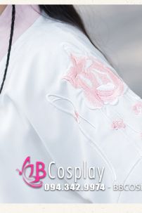 Hán Phục Sương Hoa Lộ Ngưng Hoạ Tiết Thêu Hoa Full