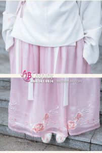 Hán Phục Sương Hoa Lộ Ngưng Hoạ Tiết Thêu Hoa Full