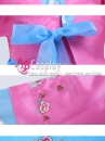 Hanbok Hàn Quốc Voan Áo Hồng Váy Xanh