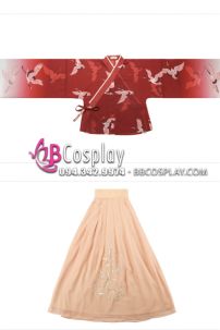 Hán Phục Chiết Eo Hồng Hạc Du Xuân