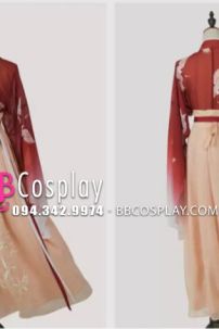 Hán Phục Chiết Eo Hồng Hạc Du Xuân