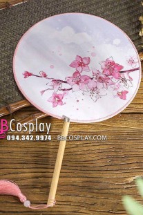 Quạt Mỹ Nhân Hoa Đào