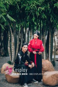 Hán Phục Cổ Trang Cặp Đôi Song Hạc Ý Thiên