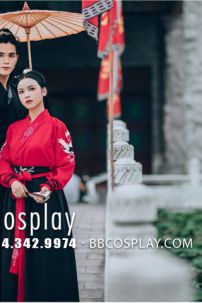 Hán Phục Cổ Trang Cặp Đôi Song Hạc Ý Thiên