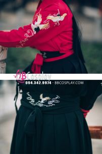 Hán Phục Cổ Trang Cặp Đôi Song Hạc Ý Thiên