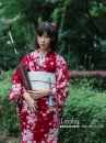 Yukata Nhật Hoa Đào Nền Đỏ Đô
