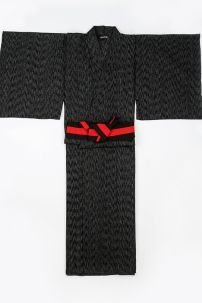 Nagagi Đen Có Vân Sọc Kèm Thắt Lưng Viền Đỏ