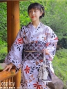 Yukata Chuẩn Nhật Lá Phong Nền Trắng