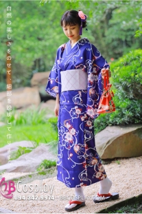 Đồ Nhật Bản Yukata Xanh