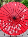 Dù Wagasa Nhật - Dù Nghệ Thuật Nhật Bản - Đỏ Hoa Đào