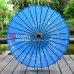 Dù Giấy Wagasa Nhật Bản Xanh Hoa Đào Lốc Xoáy
