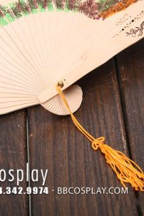 Quạt Gỗ - Chim Công