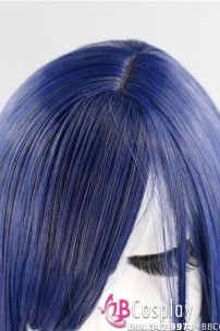 Tóc Giả Xanh Biển Tự Nhiên Ngắn 30Cm