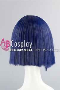 Tóc Giả Xanh Biển Tự Nhiên Ngắn 30Cm