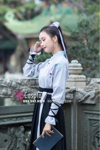 Cặp Hán Phục Hạc Sương Lam