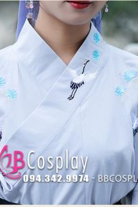 Cặp Hán Phục Hạc Sương Lam